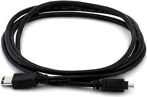 Monoprice FireWire iLink DV Cable - 6 Feet - Black | IEEE-1394 6-pin Male to 4-pin Male