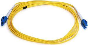 Monoprice Fiber Optic Cable - 2 Meter - Yellow | LC to LC, 9/125 Type, Single Mode, Duplex