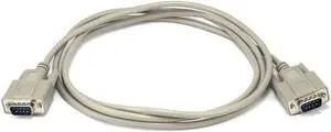 Monoprice 6ft Molded DB9 Male/Male Serial Cable