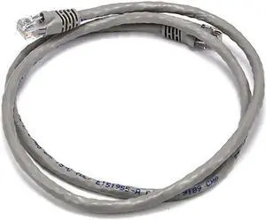 Monoprice Cat6 Ethernet Patch Cable - Network Internet Cord - RJ45, Stranded, 550Mhz, UTP, Pure Bare Copper Wire, Crossover, 24AWG, 3ft, Gray