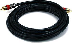 Monoprice 15ft High-quality Coaxial Audio/Video RCA CL2 Rated Cable - RG6/U 75ohm (for S/PDIF, Digital Coax, Subwoofer,