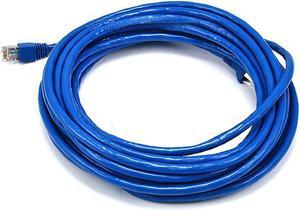 Monoprice Cat6A Ethernet Patch Cable - 25 Feet - Blue | Snagless RJ45, Stranded, 550Mhz, STP, Pure Bare Copper Wire, 10G,26AWG