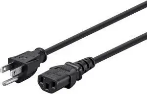 Monoprice 10ft 16AWG Power Cord Cable w/ 3 Conductor PC Power Connector Socket, 13A (NEMA 5-15P to IEC-320-C13)