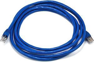 Monoprice Cat6A Ethernet Patch Cable - 10 Feet - Blue | Snagless RJ45, Stranded, 550Mhz, STP, Pure Bare Copper Wire, 10G,26AWG