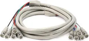 Monoprice 5Bnc Rgb To 5Bnc Rgb Video Cable - 10Ft