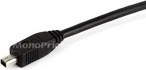Monoprice 6 ft. USB Cable, A Male to 4 Pin B Mini Male, Black Black   106