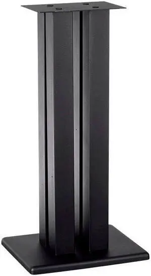 Monoprice Monolith 32 Inch Speaker Stand (Each) - Black | Supports 100 lbs, Adjustable Spikes, Compatible With Bose, Polk, Sony, Yamaha, Pioneer and others