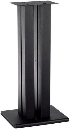 Monoprice Monolith 28 Inch Speaker Stand (Each) - Black | Supports 100 lbs, Adjustable Spikes, Compatible With Bose, Polk, Sony, Yamaha, Pioneer and others