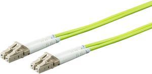 Monoprice Fiber Optic Cable - Green - 1 Meter | OM5, LC/UPC-LC/UPC, Multi Mode Duplex, (50/125 Type) - Entegrade Series