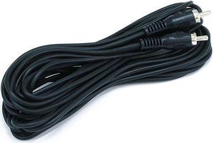 Monoprice 25ft RCA Single-Channel Male-Male Cable - Black