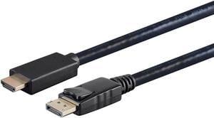 Monoprice DisplayPort 1.1 to HDTV Cable - 6 Feet - Black