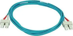 Monoprice 106402 3-Meters SC/SC Multi Mode Duplex 10GB Fiber Optic Cable - Aqua