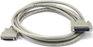 Monoprice 10FT DB-25(IEEE-1284) Male to Mini/Micro Centronic 36(HPCN36) Male Cable [IE]