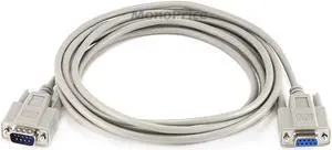 Monoprice Molded Modem Cable - 10 Feet, DB9 Male/Female