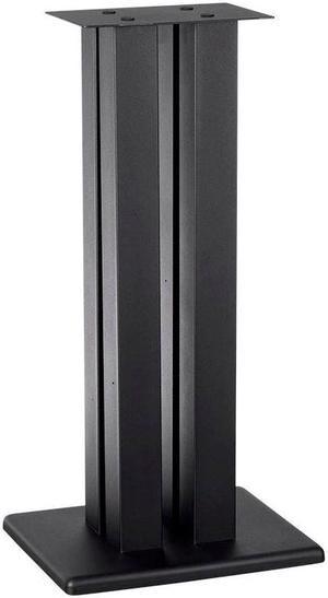 Monoprice Monolith 24 Inch Speaker Stand (Each) - Black | Supports 75 lbs, Adjustable Spikes, Compatible With Bose, Polk, Sony, Yamaha, Pioneer and others