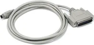 Monoprice 6ft MDIN8 Male to DB25 Male Cable for Mac+/Modem - Beige