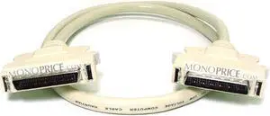 Monoprice 6ft HPDB50 Male/Male SCSI Cable, 25 twisted pairs