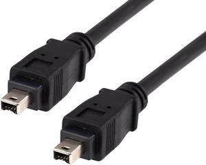 Monoprice IEEE-1394 FireWire i.LINK DV Cable 4P-4P M/M, 10ft, Black