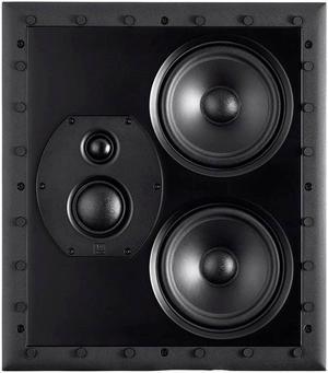 Monoprice Monolith THX-LCR THX Ultra Certified 3-Way LCR In-Wall Speaker, 1in Silk Dome Tweeter With Neodymium Magnet and Copper Shorting Ring, For Home Theater