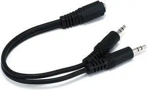 6inch 3.5mm Stereo Jack/Two 3.5mm Stereo Plug Cable [Electronics]
