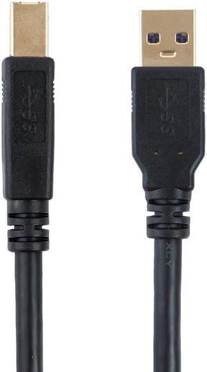 Monoprice USB 3.0 Cable - 3 Feet - Black | USB Type-A Male to USB Type-B Male, compatible with Brother, HP, Canon, Lexmark, Epson, Dell, Xerox, Samsung and More - Select Series