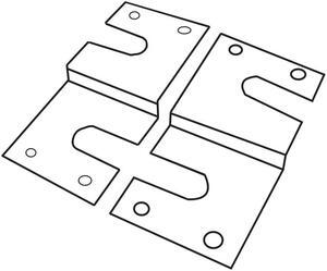 Washing Machine Floor Bracket Installation Kit