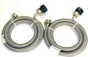 Stainless Steel Hoses (Set of 2)