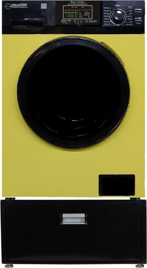 Equator Digital Compact 110V Vented/Ventless 18 lbs Combo Washer Dryer 1400 RPM + Pedestal