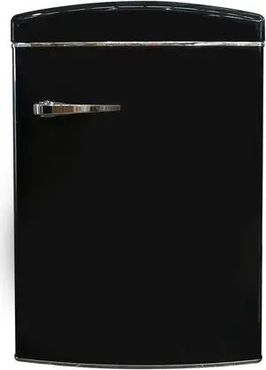 ConServ 3.2 cu. ft. Retro Convertible Freezer-Refrigerator Frost Free in Black