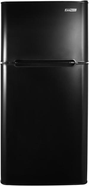 ConServ 4.5cu.ft 2 Door Mini Freestanding Refrigerator with Freezer in Black