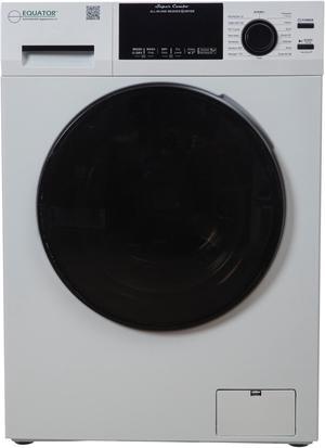 Equator All-in-One Washer Dryer VENTLESS/VENTED PET cycle 1.62cf/15lbs 110V in White