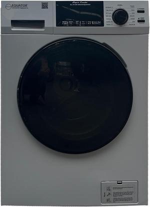 Equator All-in-One Washer Dryer VENTLESS/VENTED PET cycle 1.62cf/15lbs 110V in Silver