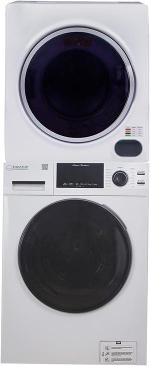 Equator Digital Pet 15 lbs Compact 110V Set Sani Washer+Vented 3.5cf Dryer