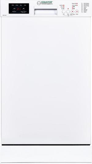 Equator 18" Built-In Dishwasher w/ Front Control 10 Place Setting Made in Europe, Energy Star