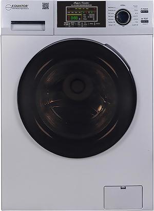 Equator All-in-one Washer Dryer Ventless FULLY BUILTIN 0-CLEARANCE 1.62cf/15lbs 110V 1400RPM in Silver