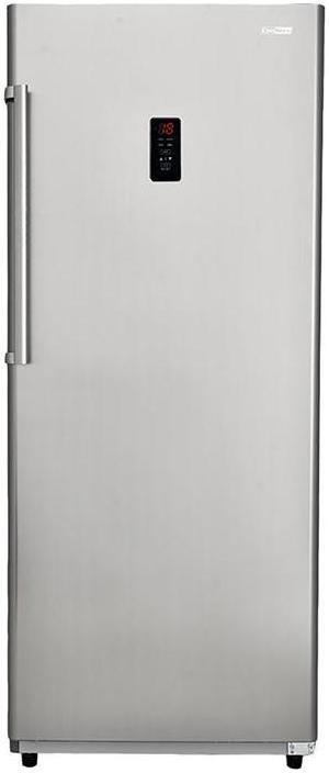Conserv 17cf Upright Freezer CONVERTIBLE REF Garage Ready E-Star 28in wide 110V in Stainless