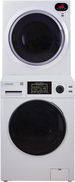 Equator 110V 1.6 cf Washer w/ Pet Cycle & 120V 2.6 cf Vented Digital Sensor Dryer