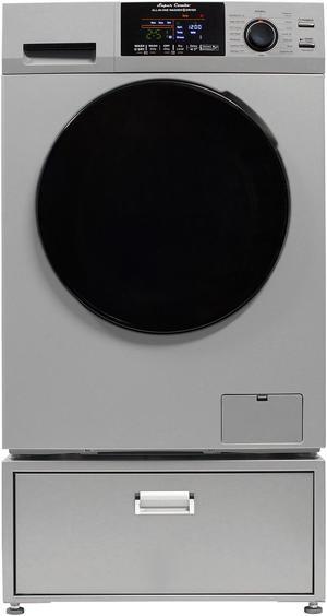 Equator 1.6cf 110V Vented/Ventless Sani Combo Washer Dryer Pet Cycle + Pedestal