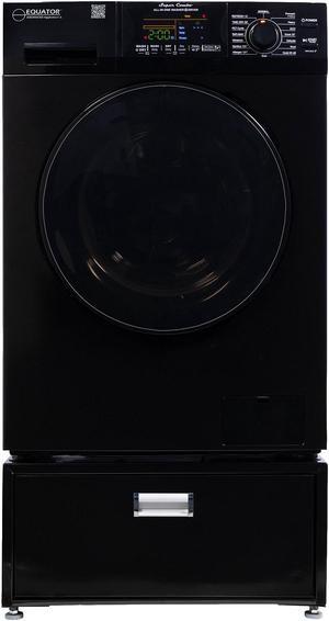 Equator 1.6cf 110V Vented/Ventless Sani Combo Washer Dryer Pet Cycle + Pedestal
