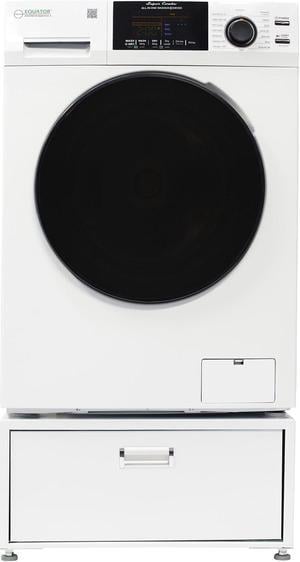 Equator 1.6cf 110V Vented Sani Combo Washer Dryer Pet Cycle + Pedestal ADA