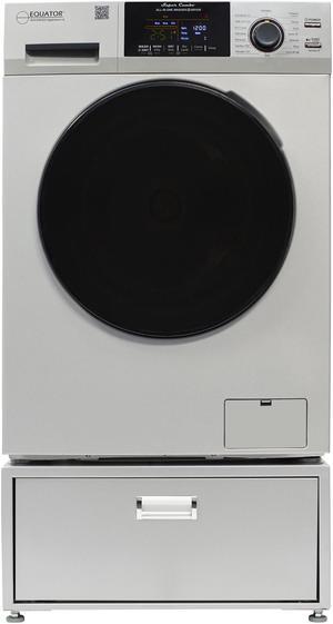 Equator 1.6cf 110V Vented Sani Combo Washer Dryer Pet Cycle + Pedestal ADA
