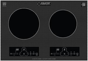 Equator 20" Built-In/Freestanding 2 Burner HORIZONTAL Induction Cooktop 110V