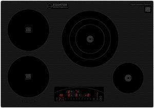 Equator Design 30" Electric Any Cookware Compatible Induction+Ceramic 4 Burner Cooktop 220V