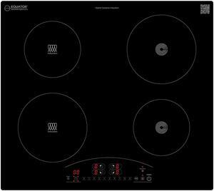 Equator 24" Electric Any Cookware Compatible Induction+Ceramic 4 Burner Cooktop 9 Power 220V