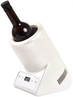 Equator Single Bottle Chiller Wine-Champagne-Water White 110V AC/12V DC