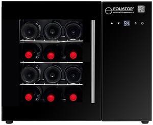 Equator 12 Bottles Countertop Wine Refrigerator Black Touch control 110V