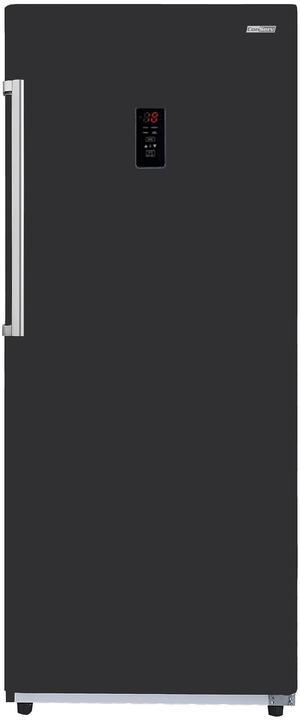 Conserv 14cf Upright Freezer CONVERTIBLE REF Garage Ready E-Star 28in wide 110V in Black