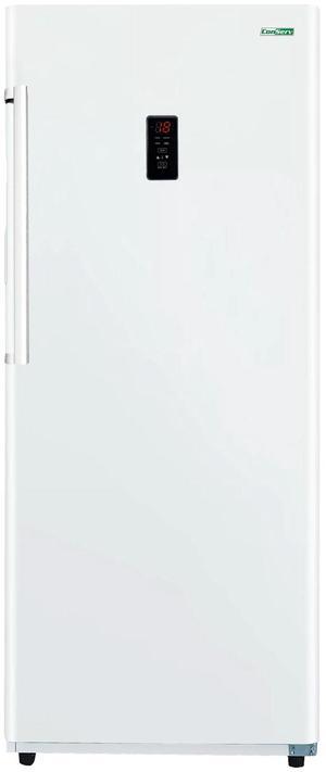 Conserv 17cf Upright Freezer CONVERTIBLE REF Garage Ready E-Star 28in wide 110V in White