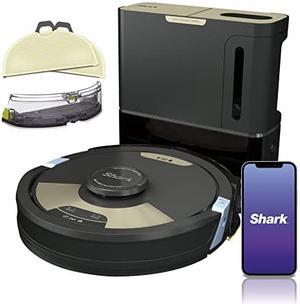 Shark AI Ultra 2-in-1 Robot Vacuum & Mop with Sonic Mopping, Matrix Clean, Home Mapping, HEPA Bagless Self Empty Base, CleanEdge Technology, Works with Alexa - Black/Gold
