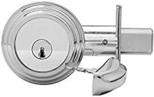 Medeco Maxum 11-R534-619-00 Satin Nickel US15 Grade 1 Captive Key Cylinder Tubular Deadlock Deadbolt With 2-3/4" Backset And 1" Faceplate, High Security Original 00 Keyway
